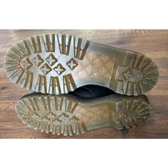 Dr. Martens 11292 Women's Sz 9 Men's Sz 8 Black Leather Lace Up Boots Greasy - Picture 14 of 14